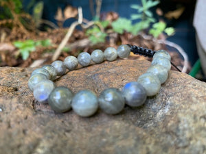 Labradorite Beaded Men's Bracelet