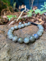 Load image into Gallery viewer, Labradorite Beaded Men&#39;s Bracelet
