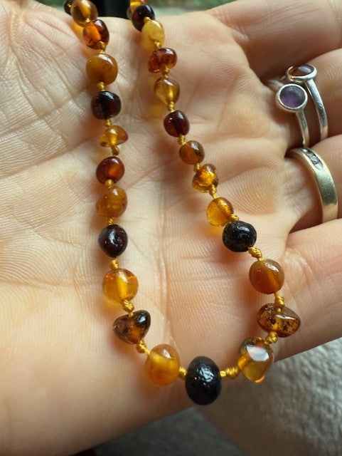 Toddler  Amber necklaces 36 cm - SALE