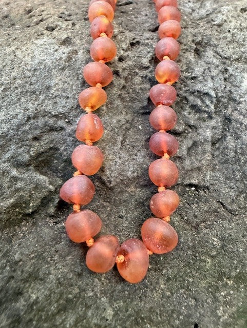 Raw Cognac Amber Necklace