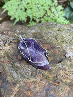 Load image into Gallery viewer, Raw Amethyst Men&#39;s Pendant
