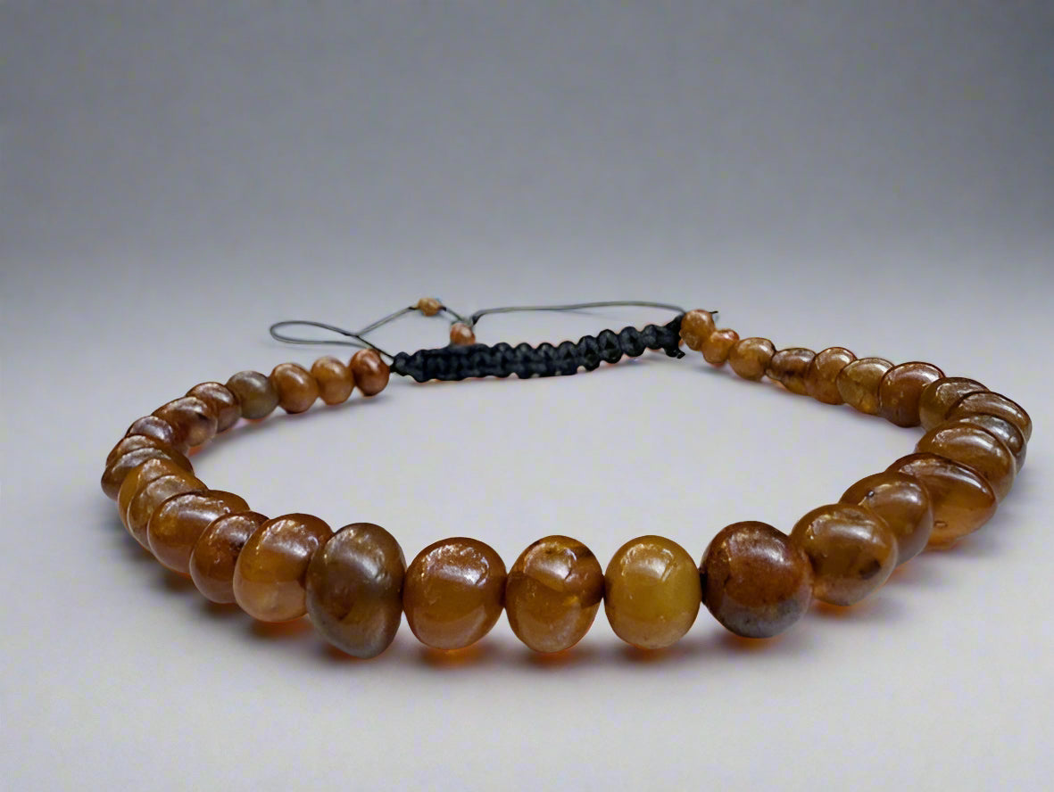 Adjustable Amber Anklet