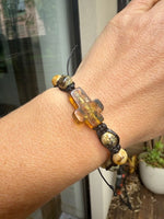 Load image into Gallery viewer, Amber Cross Bracelet
