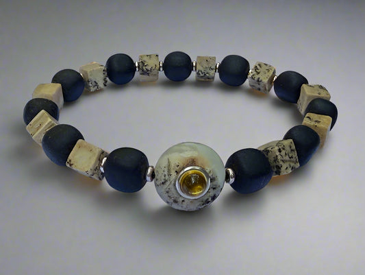 Men’s Amber Bracelet – Raw Strength, Natural Charm