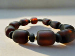 Load image into Gallery viewer, Shadow &amp; Flame Amber Men&#39;s Bracelet
