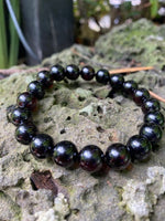 Load image into Gallery viewer, Black Amber Bracelet 8 mm
