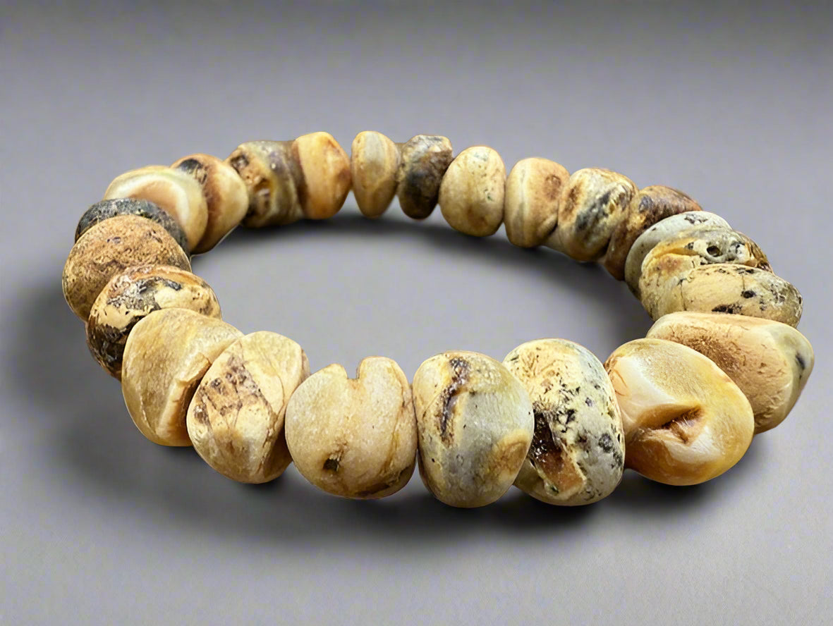 Amber Men's Beaded Bracelet