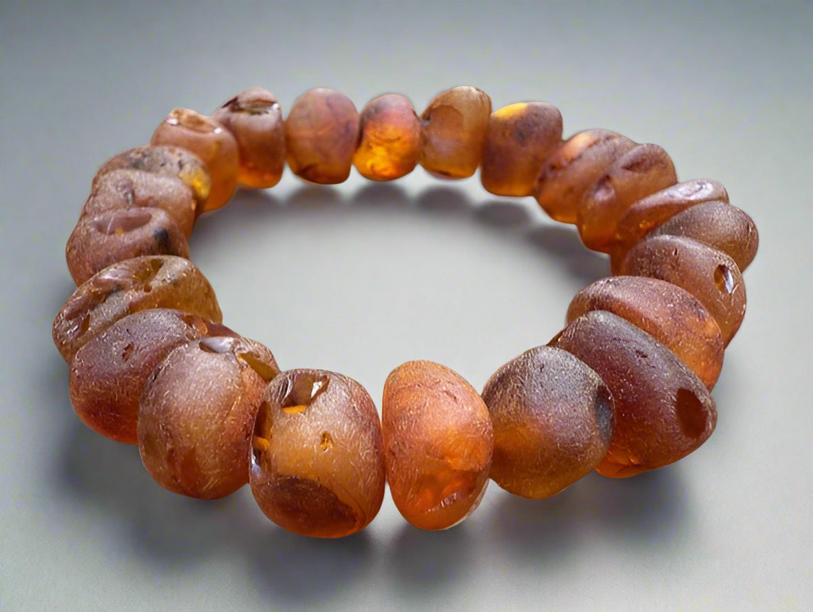 Men’s Raw Amber Bracelet