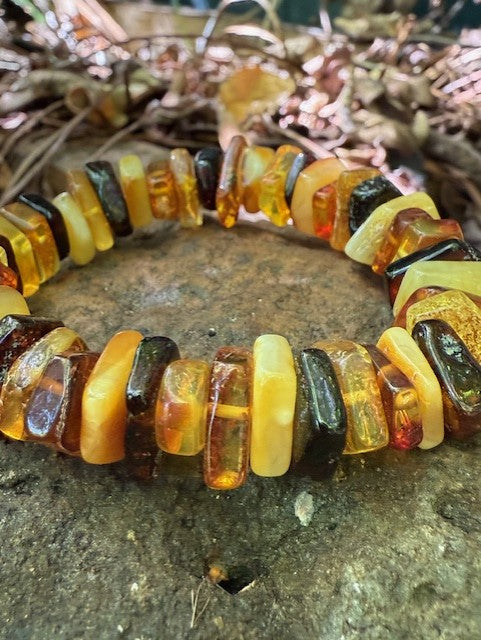 Men's Mixed Amber Bracelet