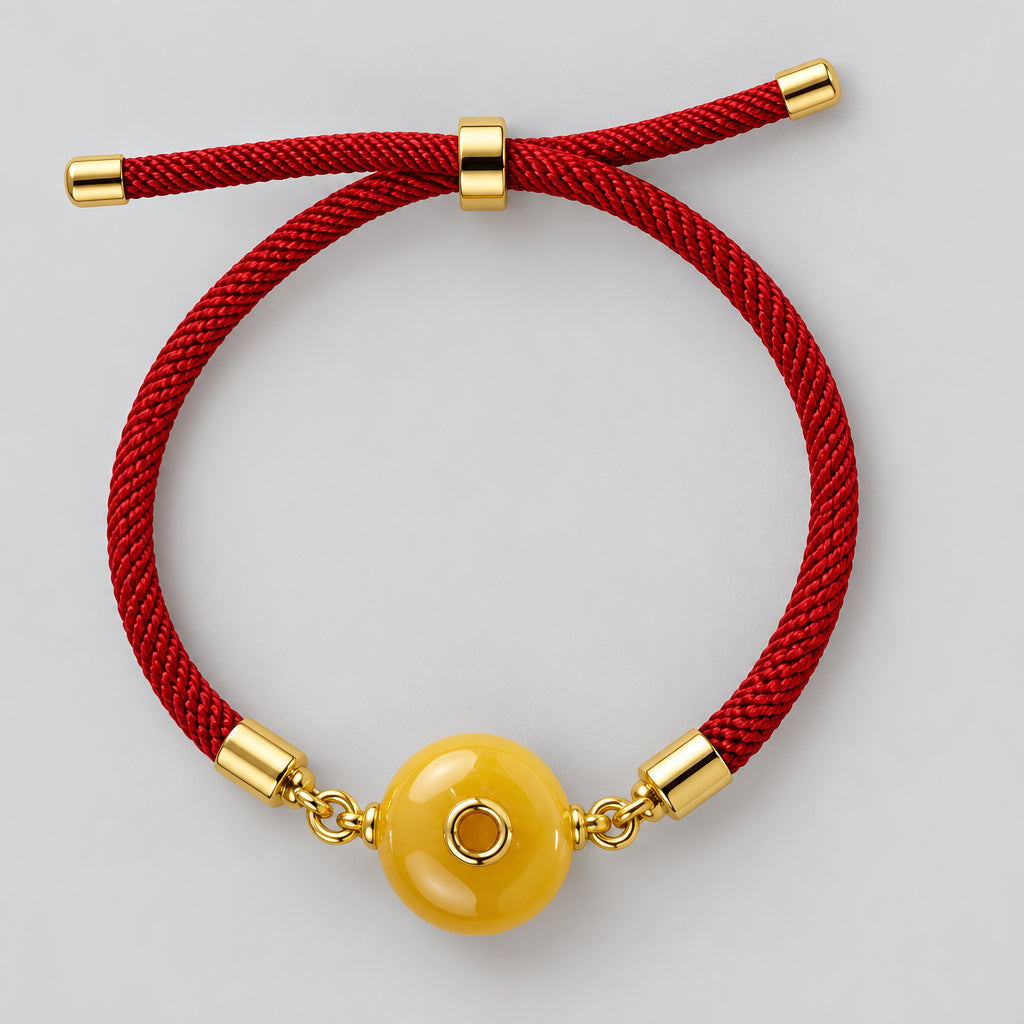 Baltic Amber Donut Bracelet – Symbol of Good Fortune