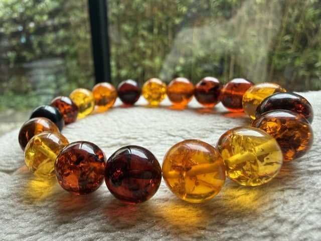 Men's Multi AMBER BRACELET 12 MM