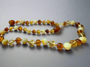 Baby Light Multi Amber Necklace