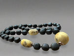 Load image into Gallery viewer, Fossilized Beauty: Amber Bead Men&#39;s Necklace
