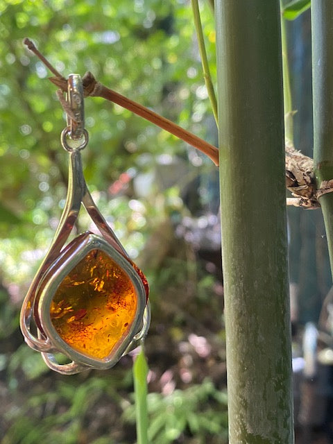 Golden Glow Amber Pendant