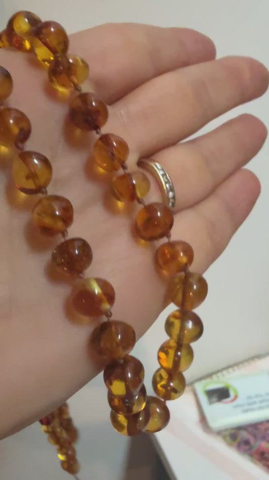 Adult Cognac Amber Necklace