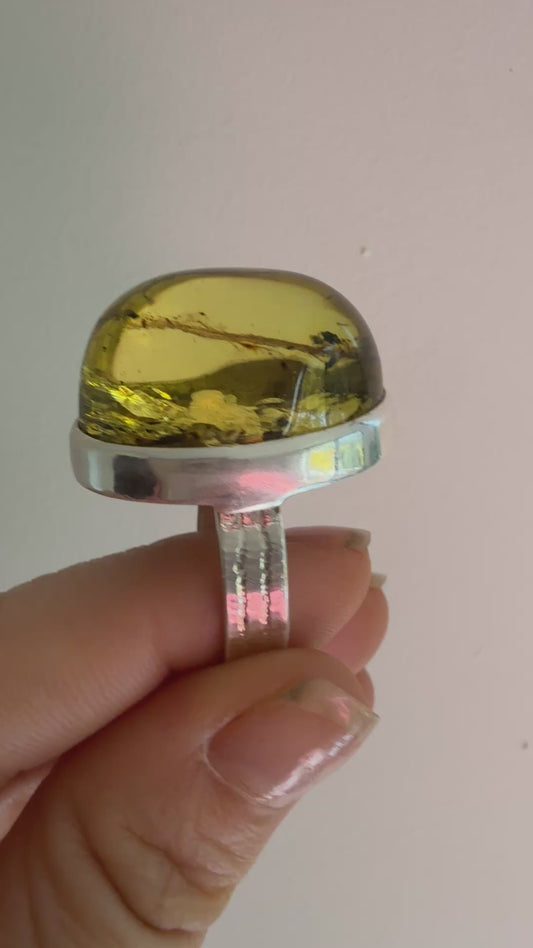 Green  Amber ring