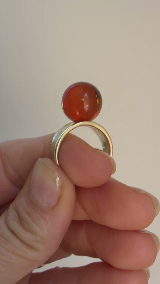 Modern Amber ring