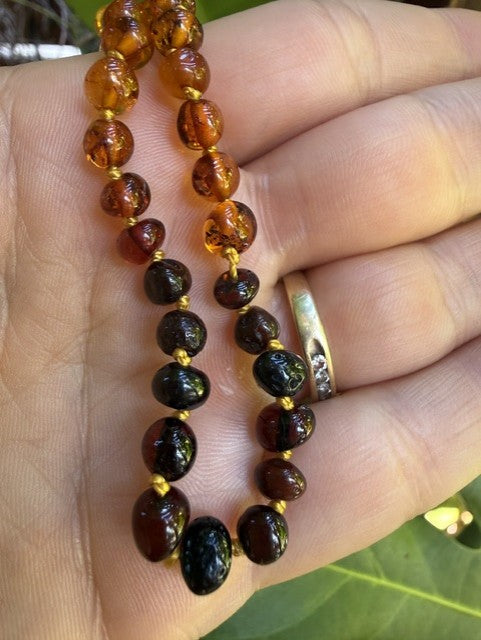 Rainbow Amber Necklace