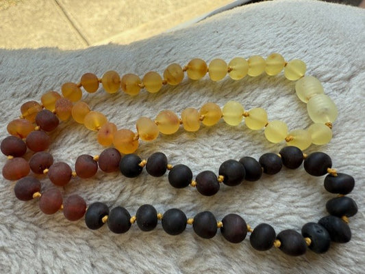 Adult Raw Rainbow Adult AMBER NECKLACE