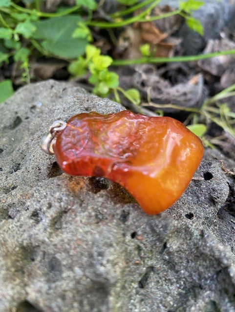 Raw Amber Pendant