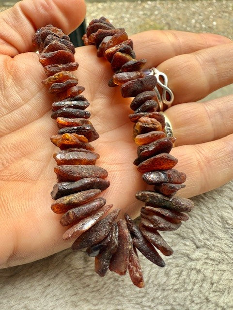Woodland Fire Amber Necklace