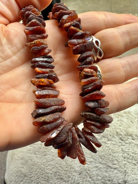 Woodland Fire Amber Necklace