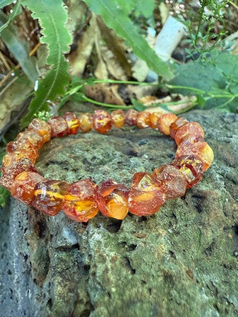Rustic Amber Bracelet