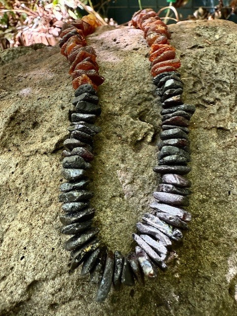 Raw Rainbow AMBER NECKLACE