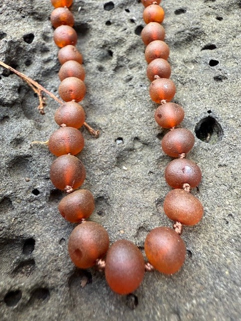 Raw Cognac Amber Necklace