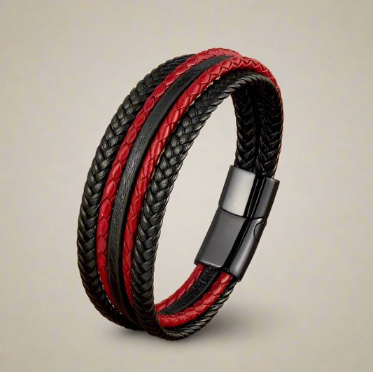 red men's bracelet 