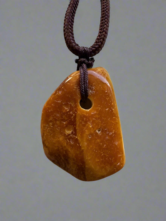 Strength Amber Stone Necklace