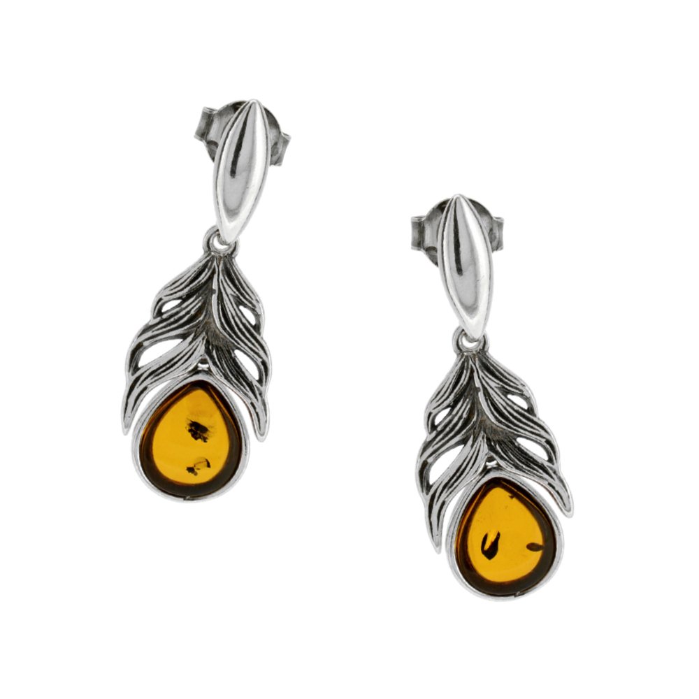 Cognac BALTIC AMBER EARRINGS