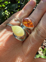 Load image into Gallery viewer, Mixed Colours Amber Ring
