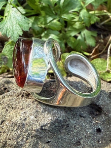 Modern Amber Ring