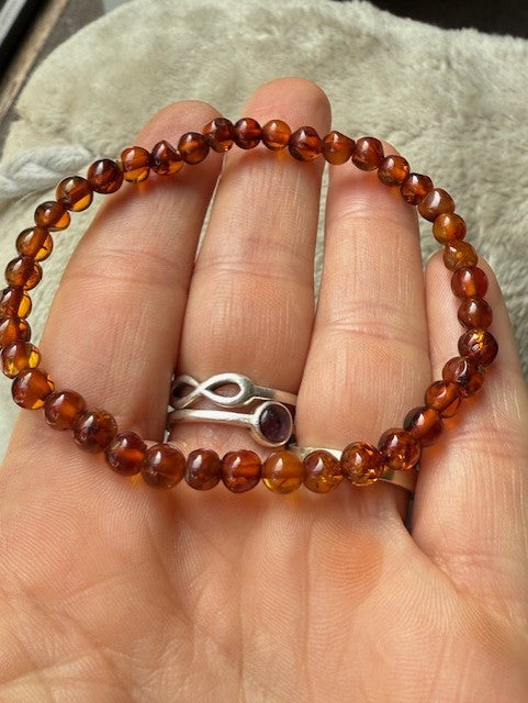 Small Beads Amber Bracelet