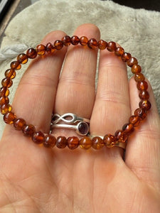 Small Beads Amber Bracelet