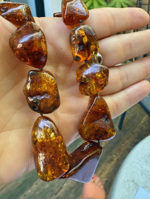 Statement  Amber Necklace