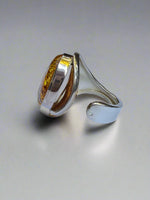 Load image into Gallery viewer, Modern Amber ring
