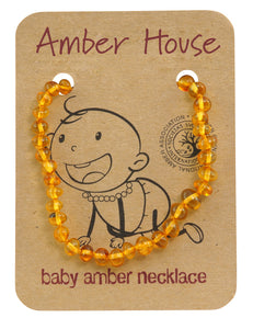 Baroque Honey AMBER Necklace - Amber House 