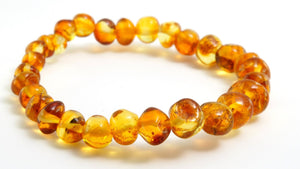 Adult Honey Baltic Amber Bracelet - Amber House 