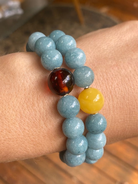 Aquamarine hotsell bracelet men