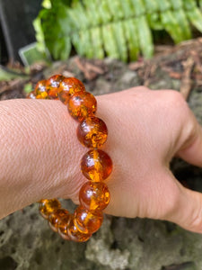 Beaded Bracelet with Honey Amber - Amber House 