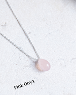 Load image into Gallery viewer, Pink Onyx Necklace - Amber House 
