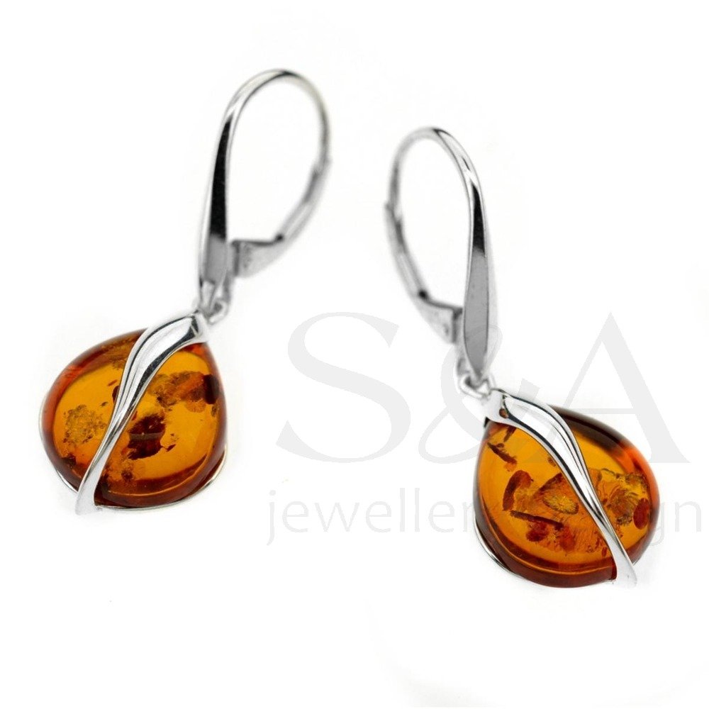Half Oval Cognac Amber - Amber House 