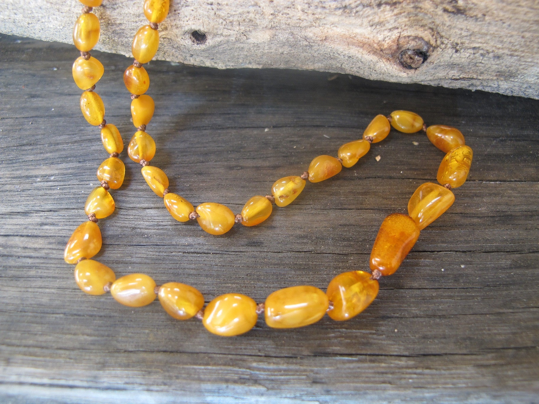 Dark Butterscotch Adult Necklace - Amber House 