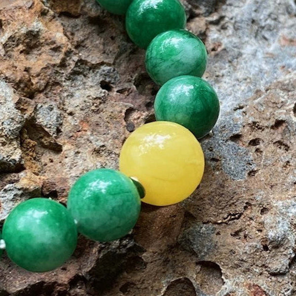 Green jade stone bracelet sales