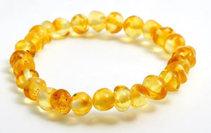 Men's Lemon Baltic Amber Bracelet - Amber House 