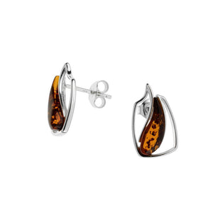 Beautiful Amber stud earrings - Amber House 