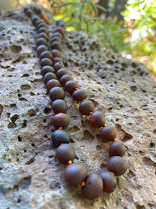 Raw Cognac Amber Necklace - Amber House 