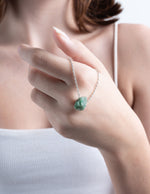 Load image into Gallery viewer, Raw Emerald Necklace (May Birthstone) - Amber House 
